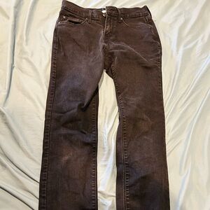 Levi’s high waisted 505 straight jeans